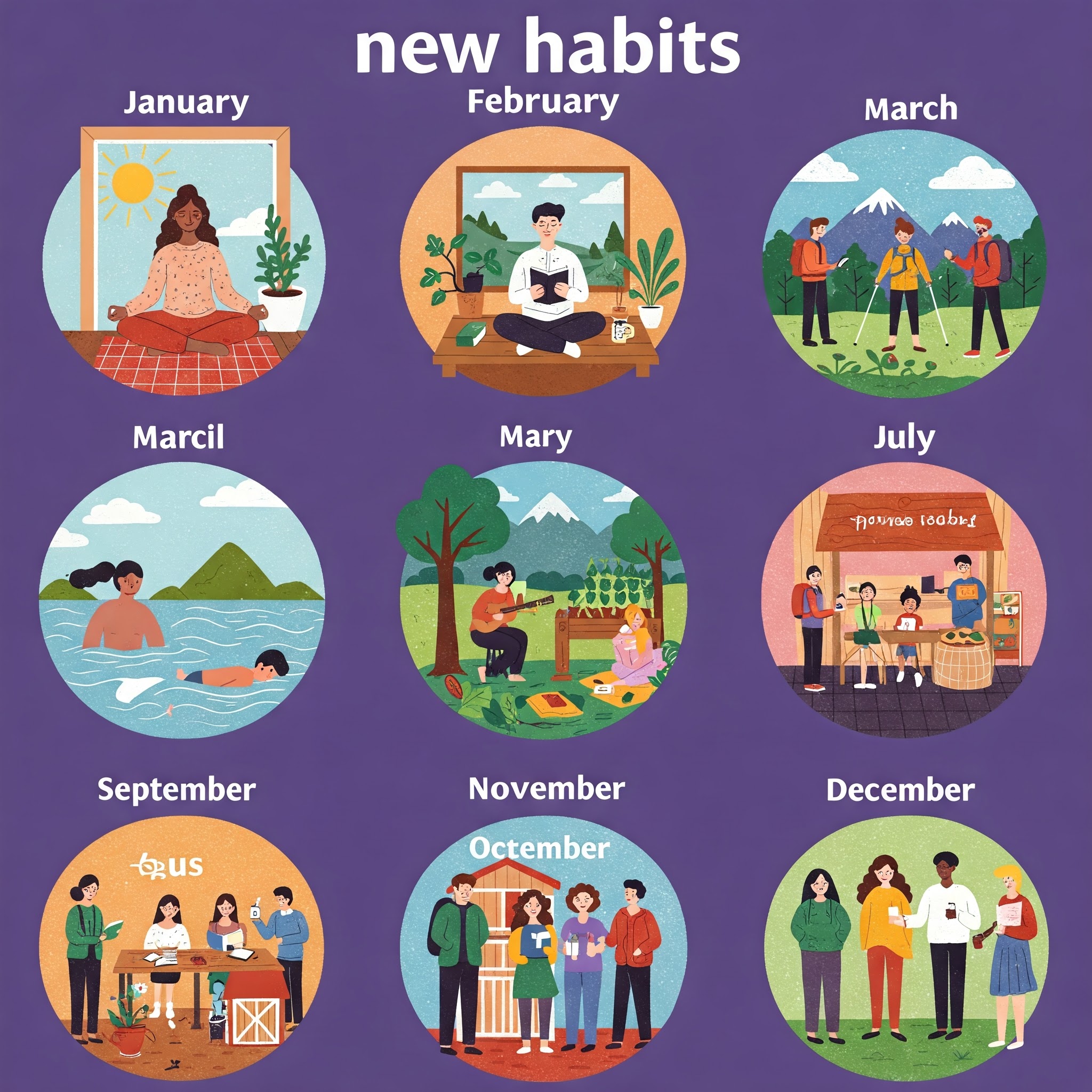 हर महीने एक नई आदत अपनाने की लाइफ चैलेंज रणनीति