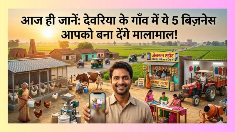 आज ही जानें: देवरिया के गाँव में ये 5 बिज़नेस आपको बना देंगे मालामाल!