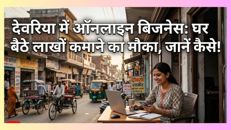 देवरिया में ऑनलाइन बिजनेस: घर बैठे लाखों कमाने का मौका, जानें कैसे!