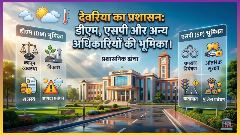 देवरिया का प्रशासन: डीएम, एसपी और अन्य अधिकारियों की भूमिका और जिम्मेदारियां