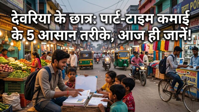 देवरिया के छात्र: पार्ट-टाइम कमाई के 5 आसान तरीके, आज ही जानें!