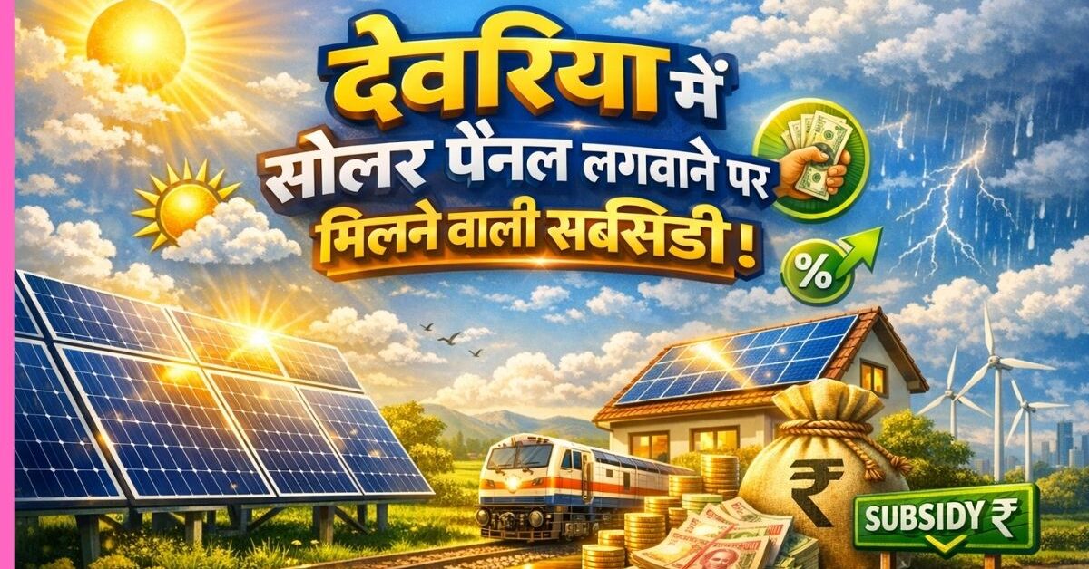 देवरिया में सोलर पैनल सब्सिडी: आवेदन प्रक्रिया, पात्रता और मिलने वाले फायदे