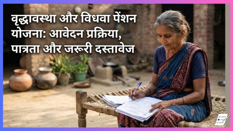 वृद्धावस्था और विधवा पेंशन योजना: आवेदन प्रक्रिया, पात्रता और जरूरी दस्तावेज